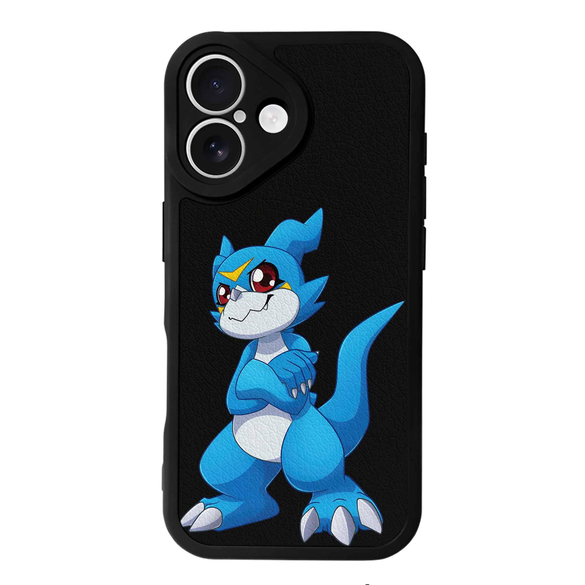 （画像用） Digimon デジタルモンスター/デジモン 【iPhone 16シリーズ対応】シリコンスマホケース（レザー調） 材質：シリコン